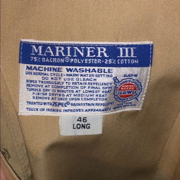 Harbor Master Raincoat Trench-coat, size 46 Long - Picture 4 of 5